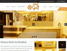 Tablet Screenshot of hotelgulfindia.com